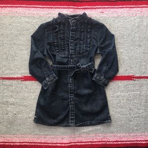 NB | RUFFLE DENIM DRESS 3T